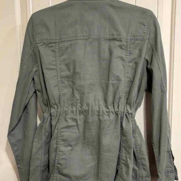 NEW WithOUT TAGS! Gap Olive Green Women's Utility ANORAK Jacket Medium AWESOME! - Picture 3 of 15